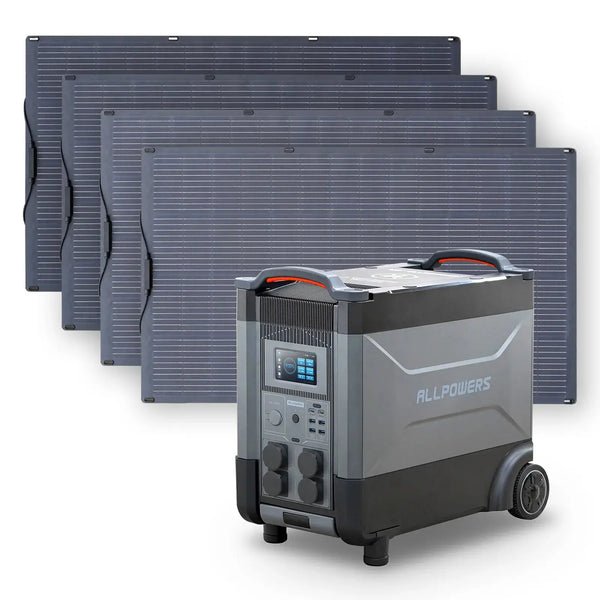 ALLPOWERS Générateur Solaire 4000W (R4000 + SF200 200W Panneau Solaire Flexible) - Vanlife - Store