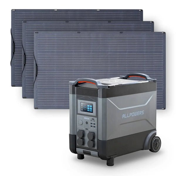 ALLPOWERS Générateur Solaire 4000W (R4000 + SF200 200W Panneau Solaire Flexible) - Vanlife - Store