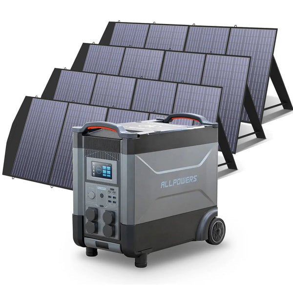 ALLPOWERS Générateur Solaire 4000W (R4000 + SP033 200W Panneau Solaire) - Vanlife - Store