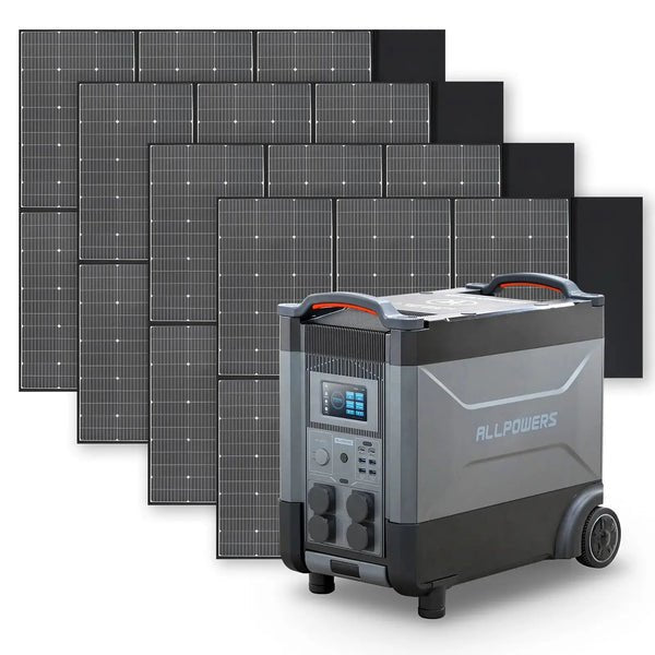 ALLPOWERS Générateur Solaire 4000W (R4000 + SP039 Panneau Solaire 600W) - Vanlife - Store