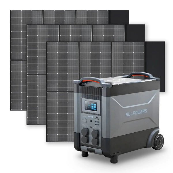ALLPOWERS Générateur Solaire 4000W (R4000 + SP039 Panneau Solaire 600W) - Vanlife - Store