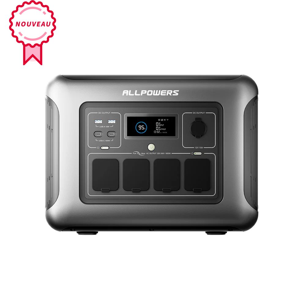 ALLPOWERS R1500 LITE Station électrique portable 1600W 1056Wh - Vanlife - Store