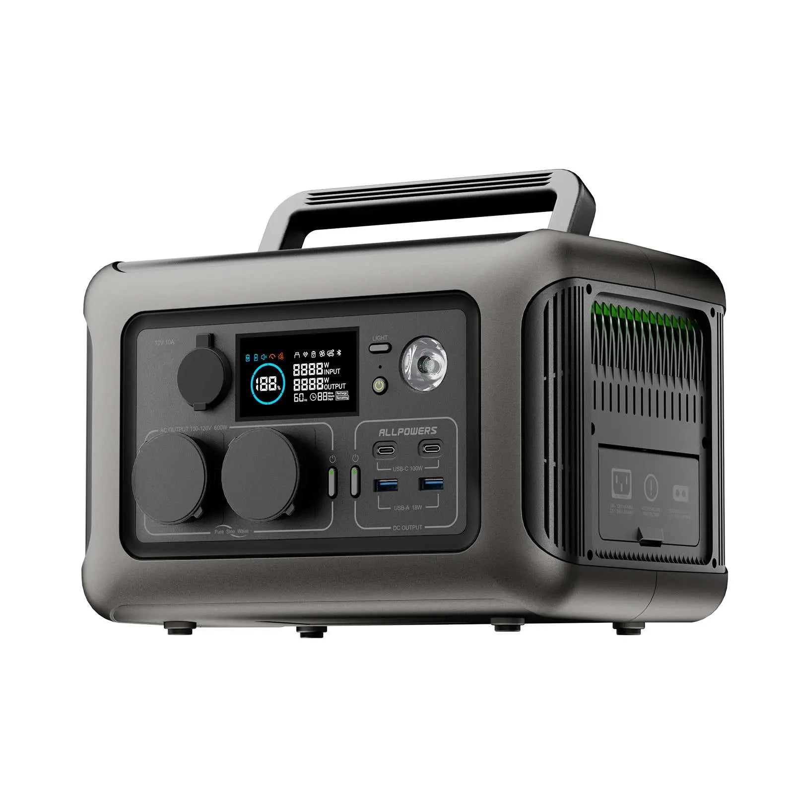 ALLPOWERS R600 Station électrique portable 600W 299Wh Batterie LiFeP04 - Vanlife - Store