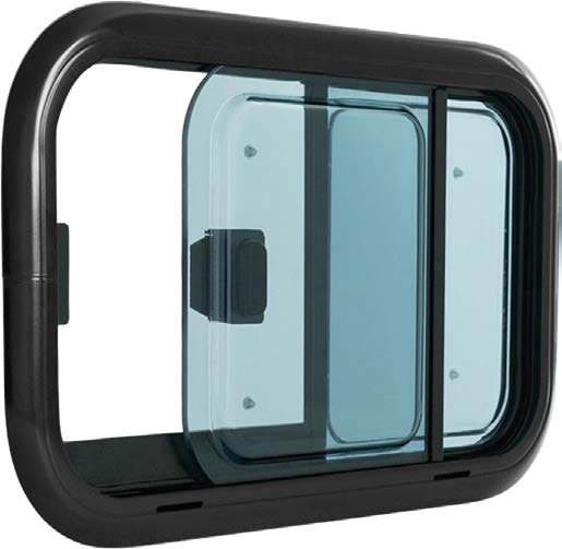 Baie coulissante SLIDE LIGHT - avec store et moustiquaire - Vanlife - Store