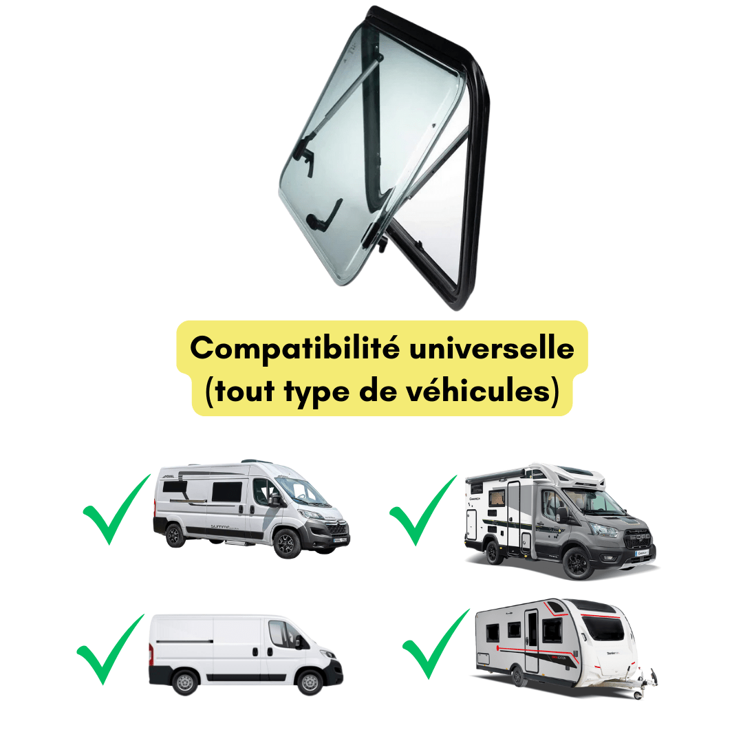 Baie projetable LIGHT - avec store et moustiquaire - Vanlife - Store