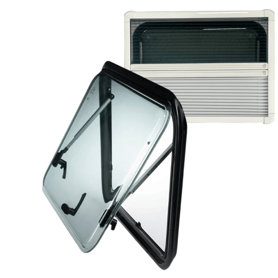 Baie projetable LIGHT - Fenêtre avec store et moustiquaire - Vanlife - Store