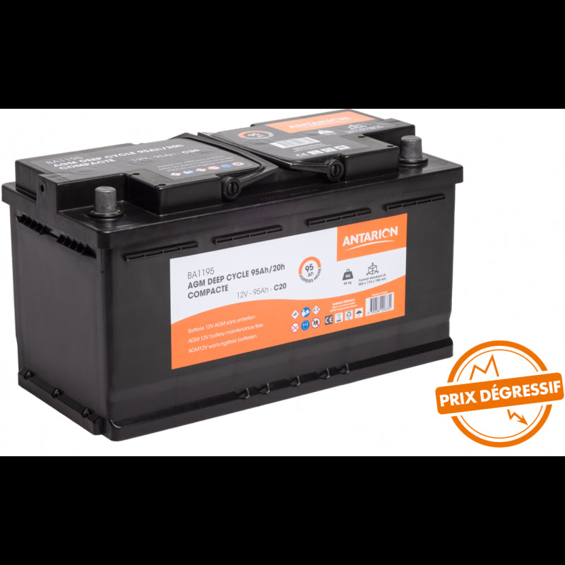 Batterie AGM COMPACT 95Ah ANTARION