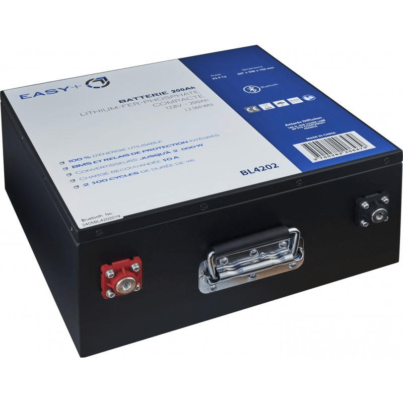 Batterie Lithium 200Ah EASY + ANTARION connectée SLIM Avec Chauffage - Vanlife - Store