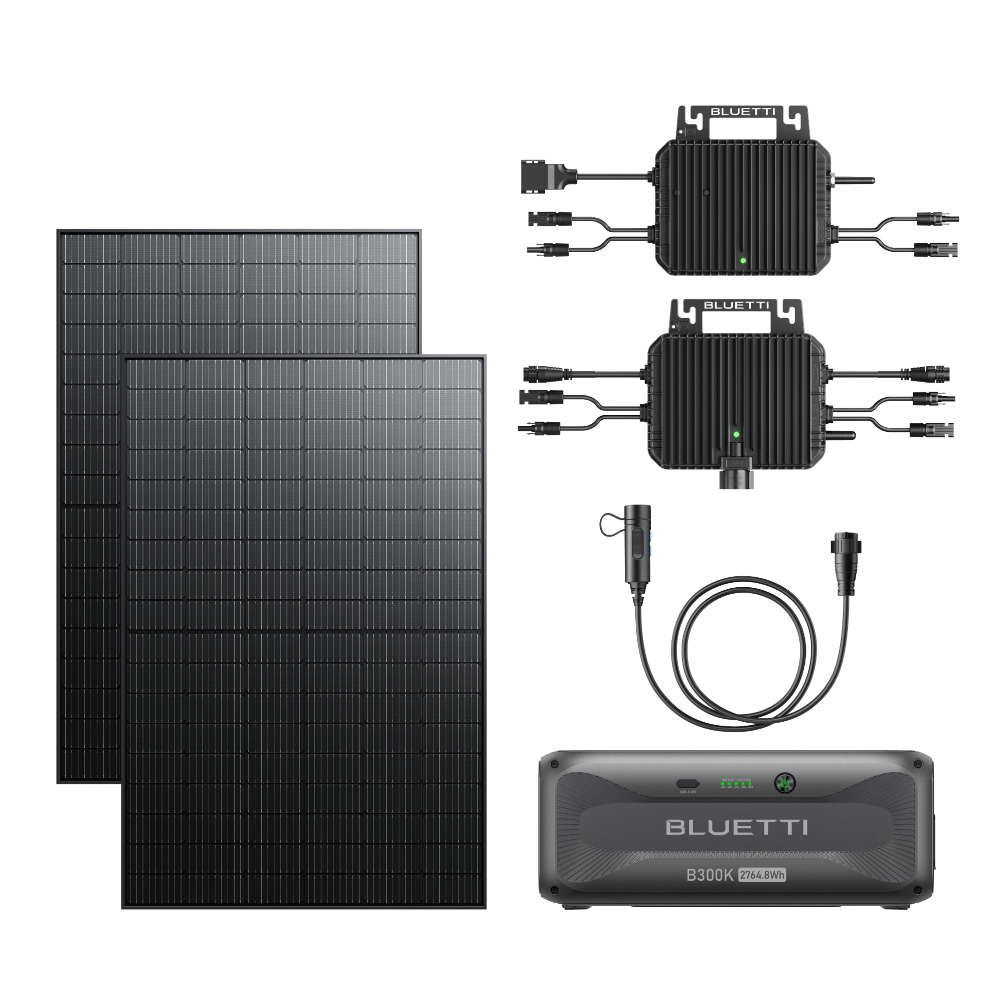 BLUETTI 2nd Gen du système solaire pour balcon | A80P+2*Panneau solaire 255 W - Vanlife - Store