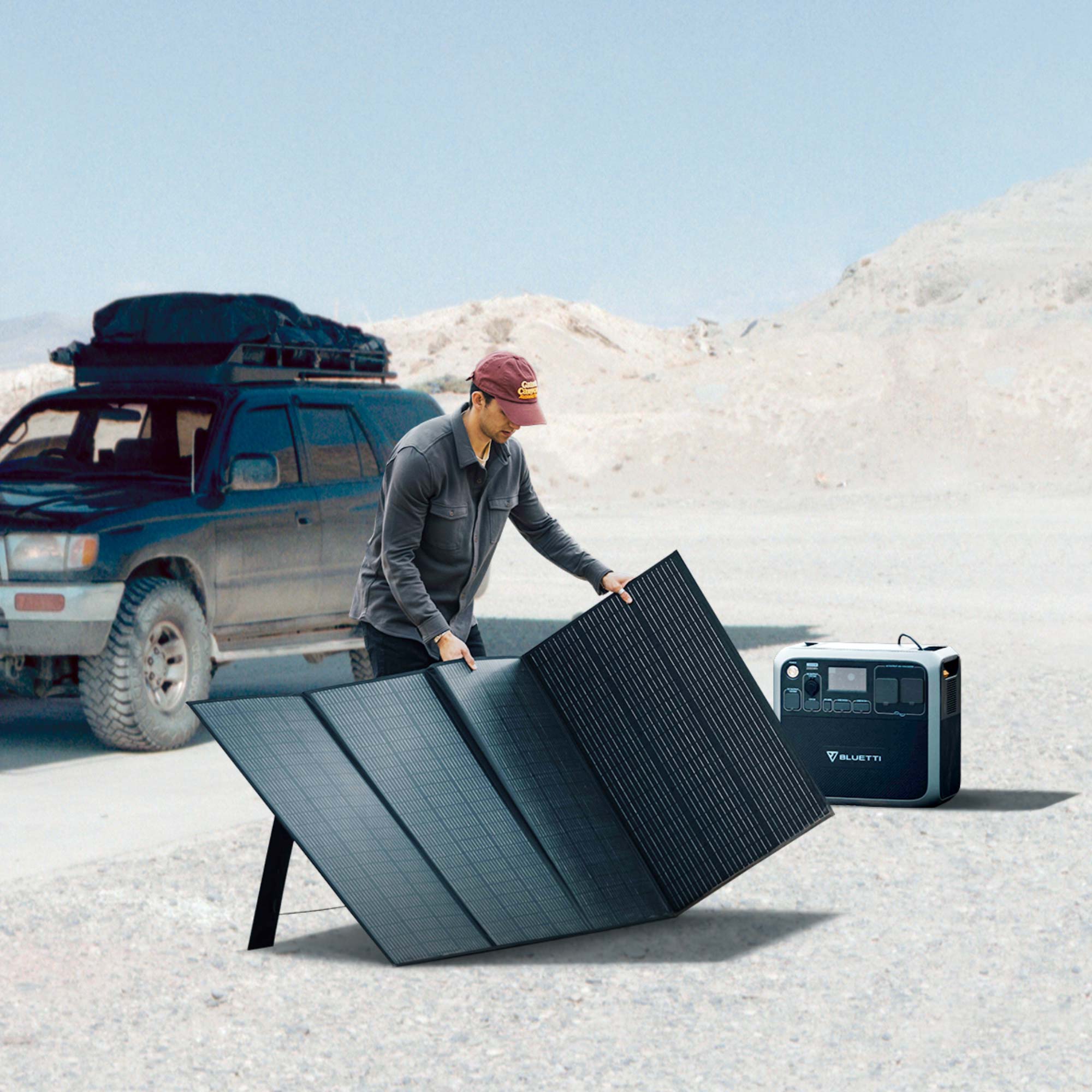 BLUETTI 350W Panneau solaire pliable - Vanlife - Store