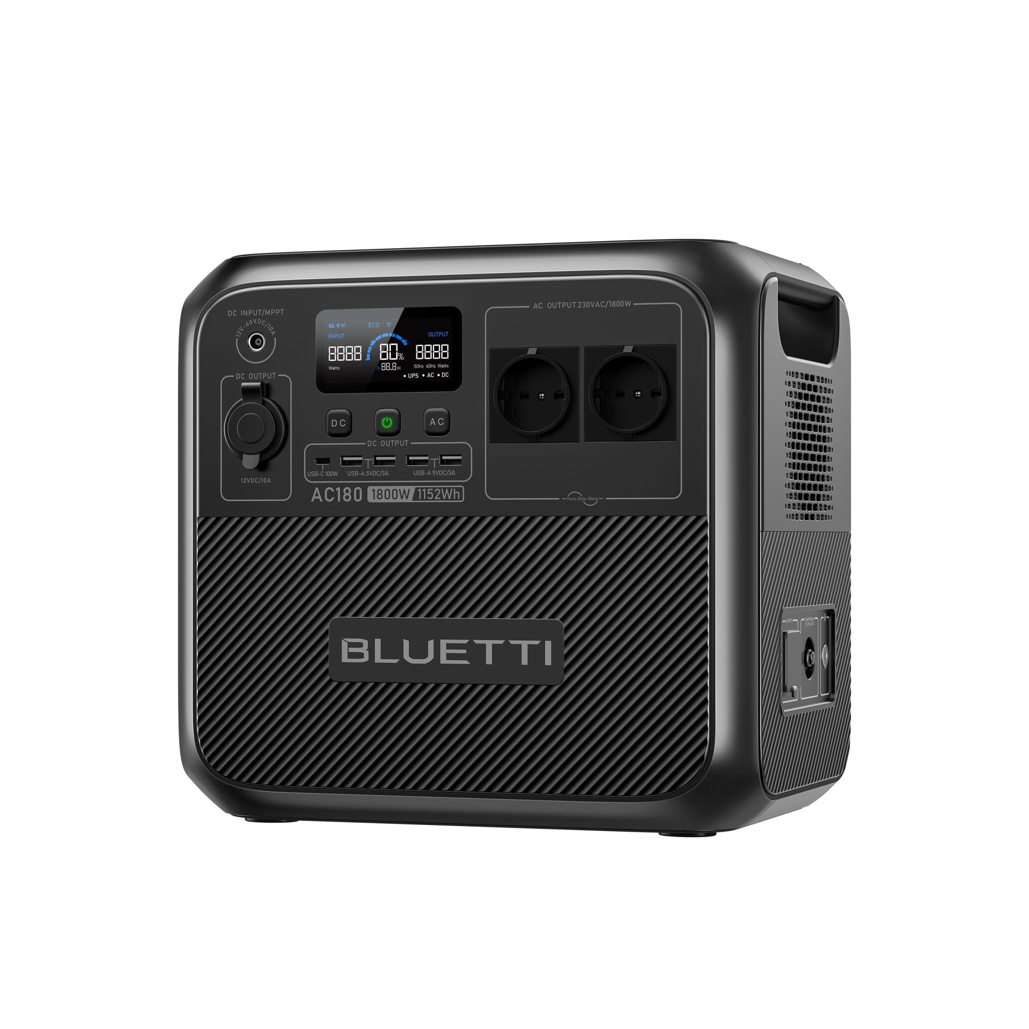 BLUETTI AC180 Station électrique portable | 1 800 W / 1 152 Wh - Vanlife - Store