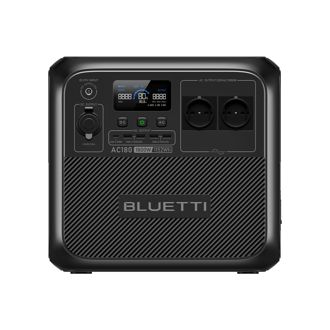 BLUETTI AC180 Station électrique portable | 1 800 W / 1 152 Wh - Vanlife - Store