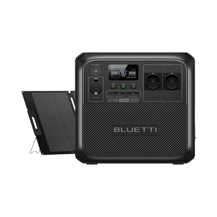 BLUETTI AC180 Station électrique portable | 1 800 W / 1 152 Wh - Vanlife - Store