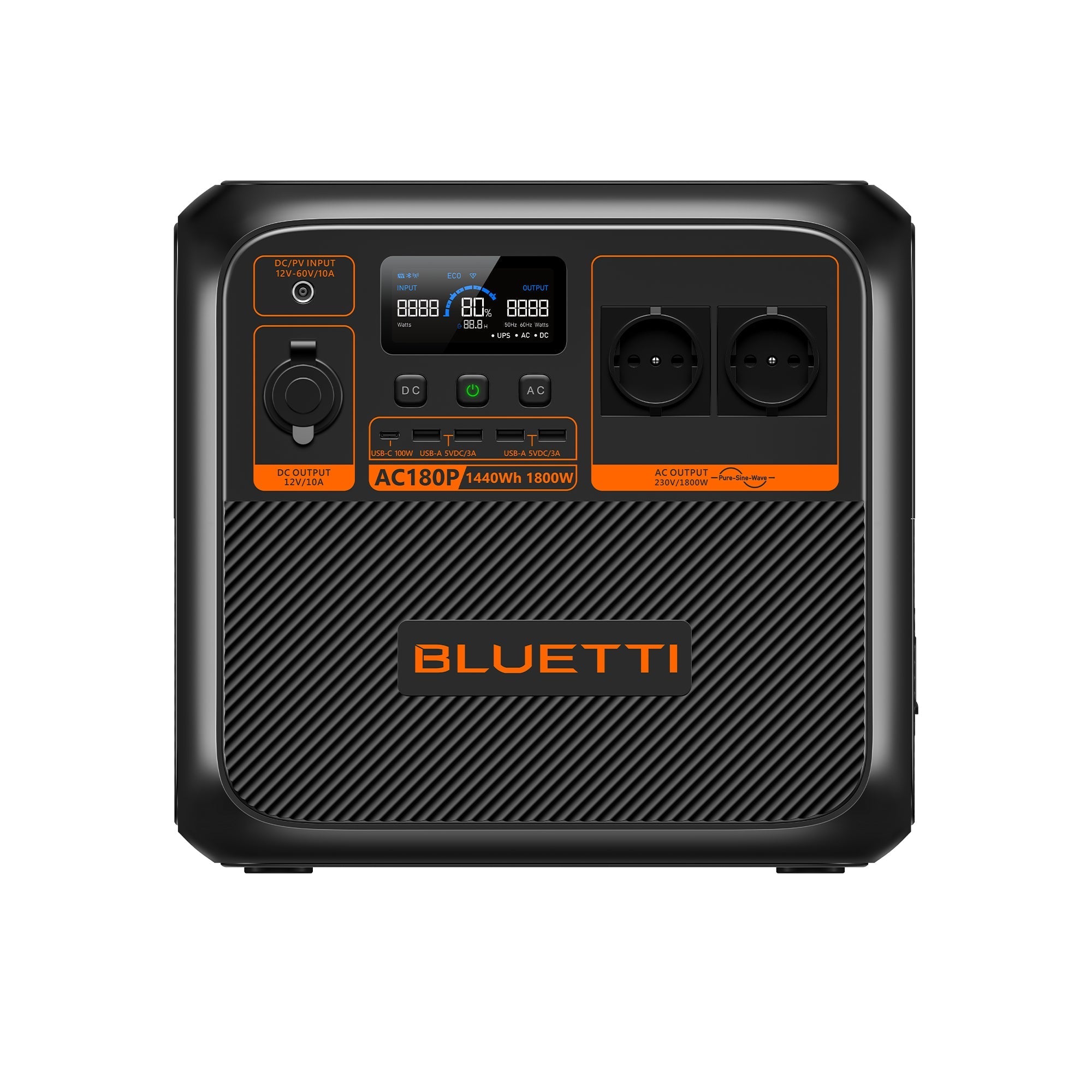 BLUETTI AC180P Station électrique portable | 1 800 W / 1 440 Wh - Vanlife - Store