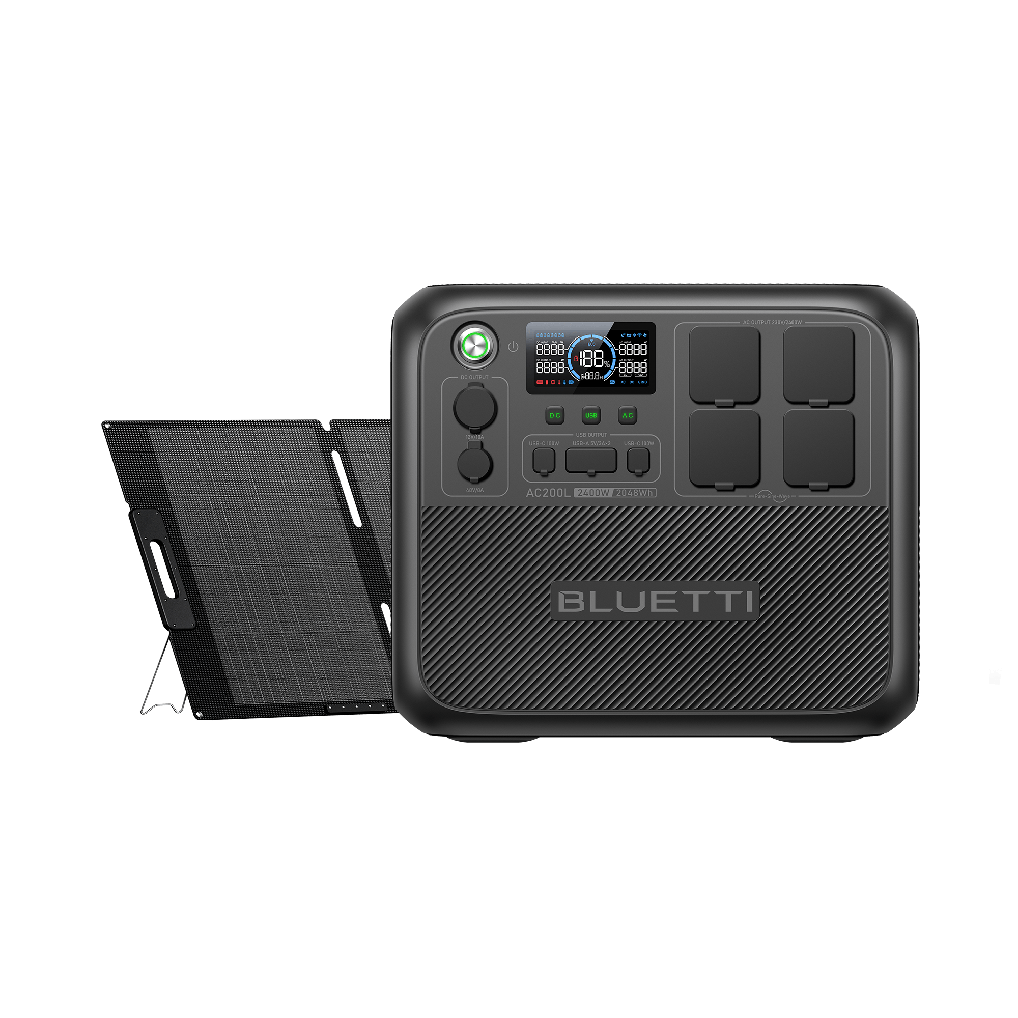 BLUETTI AC200L Station électrique portable | 2400 W / 2048 Wh - Vanlife - Store