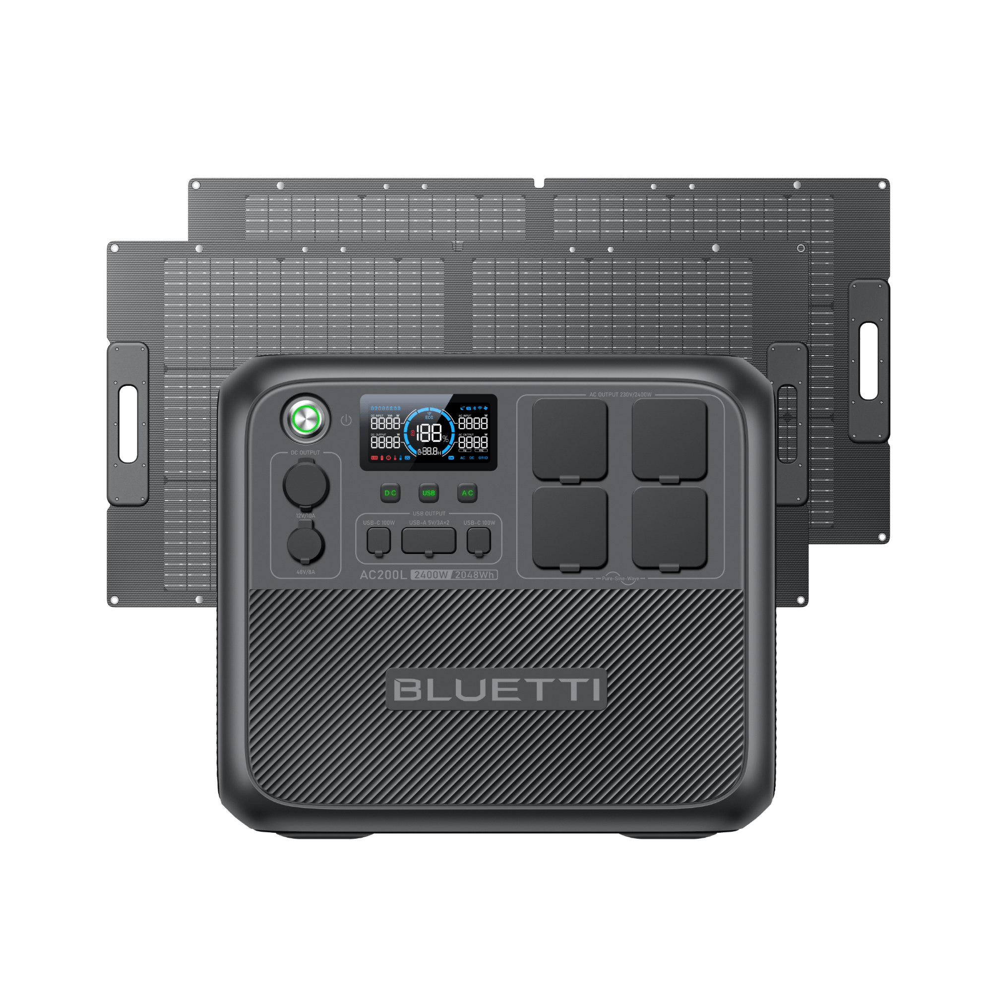 BLUETTI AC200L Station électrique portable | 2400 W / 2048 Wh - Vanlife - Store