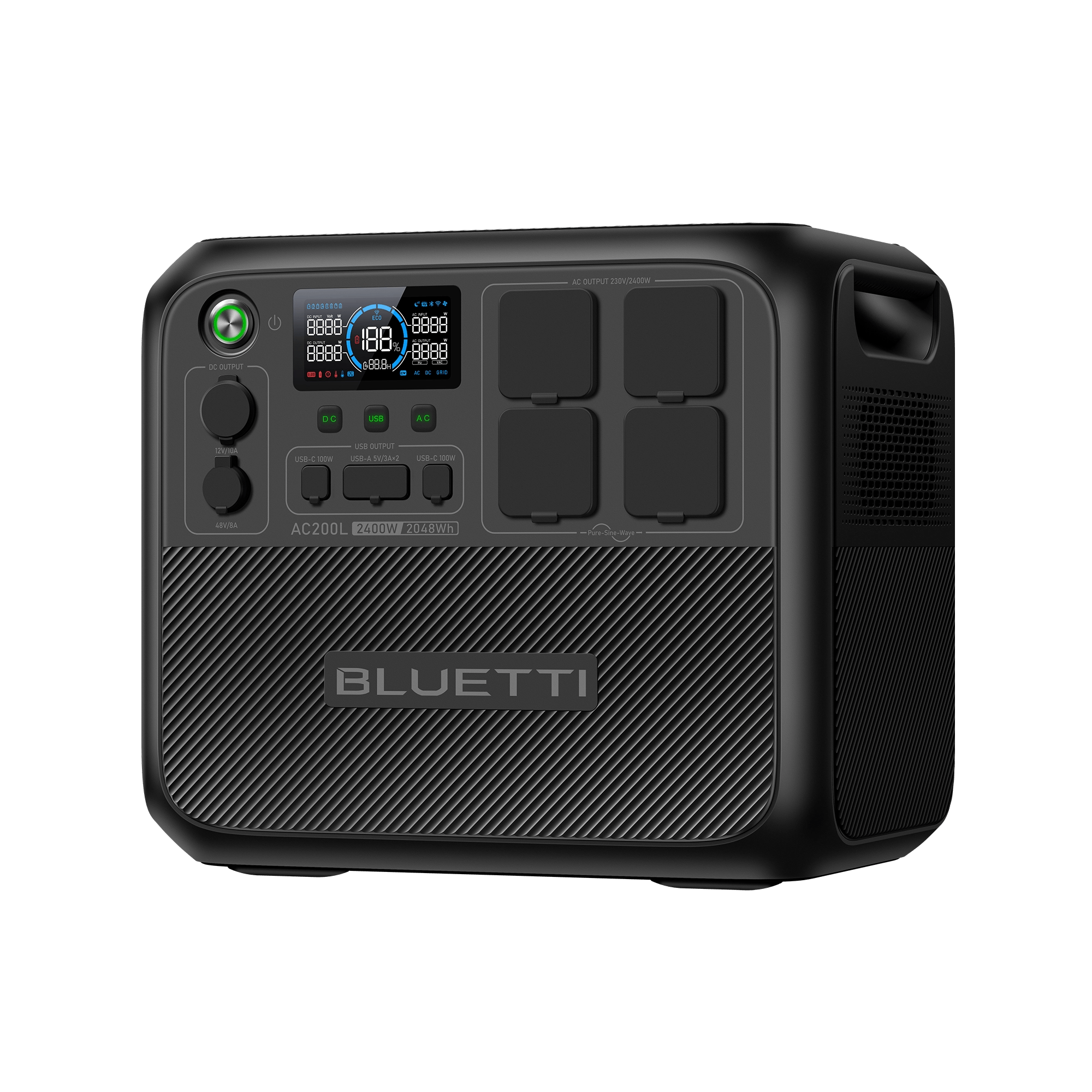 BLUETTI AC200L Station électrique portable | 2400 W / 2048 Wh - Vanlife - Store