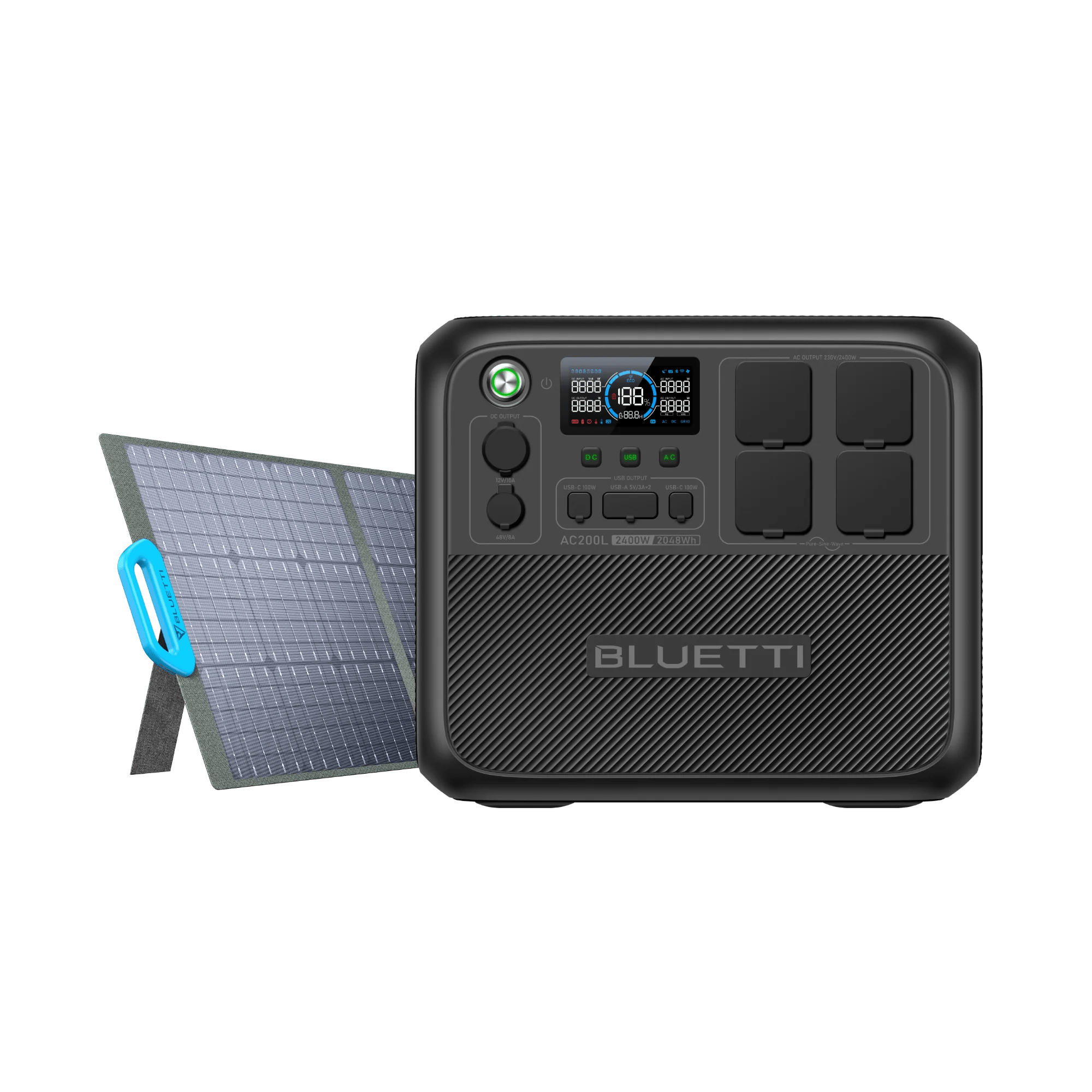 BLUETTI AC200L Station électrique portable | 2400 W / 2048 Wh - Vanlife - Store