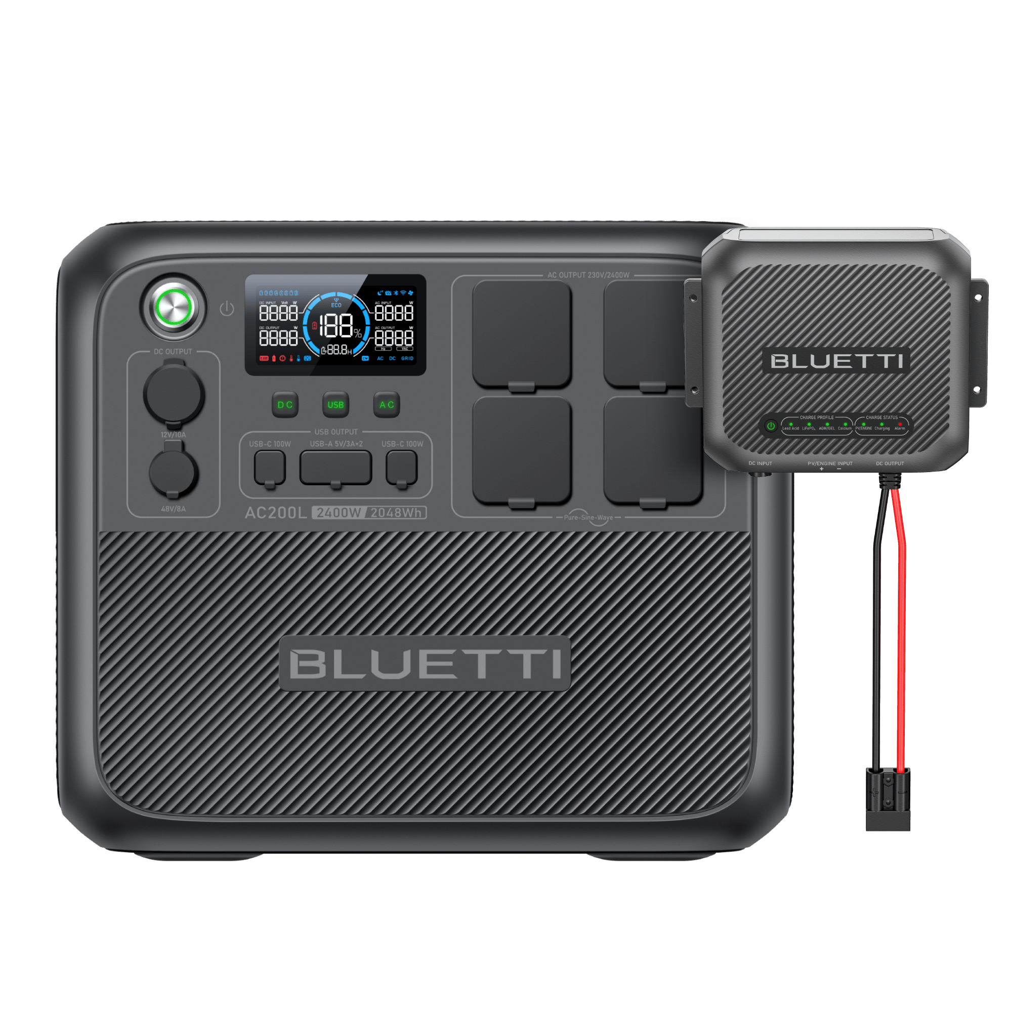 BLUETTI AC200L Station électrique portable | 2400 W / 2048 Wh - Vanlife - Store
