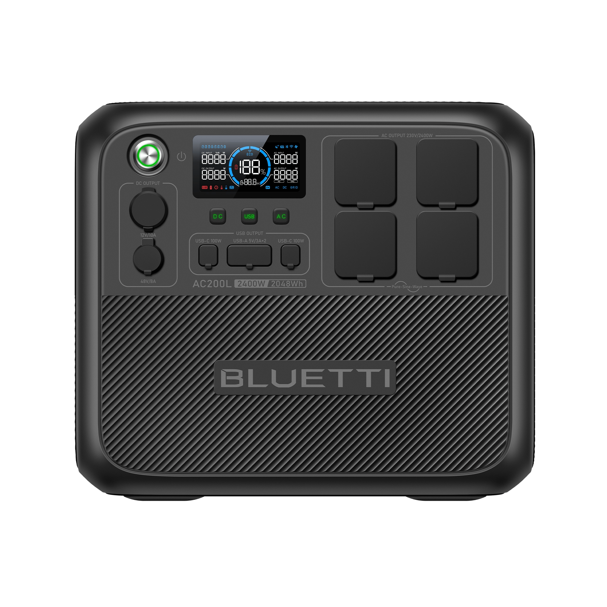 BLUETTI AC200L Station électrique portable | 2400 W / 2048 Wh - Vanlife - Store