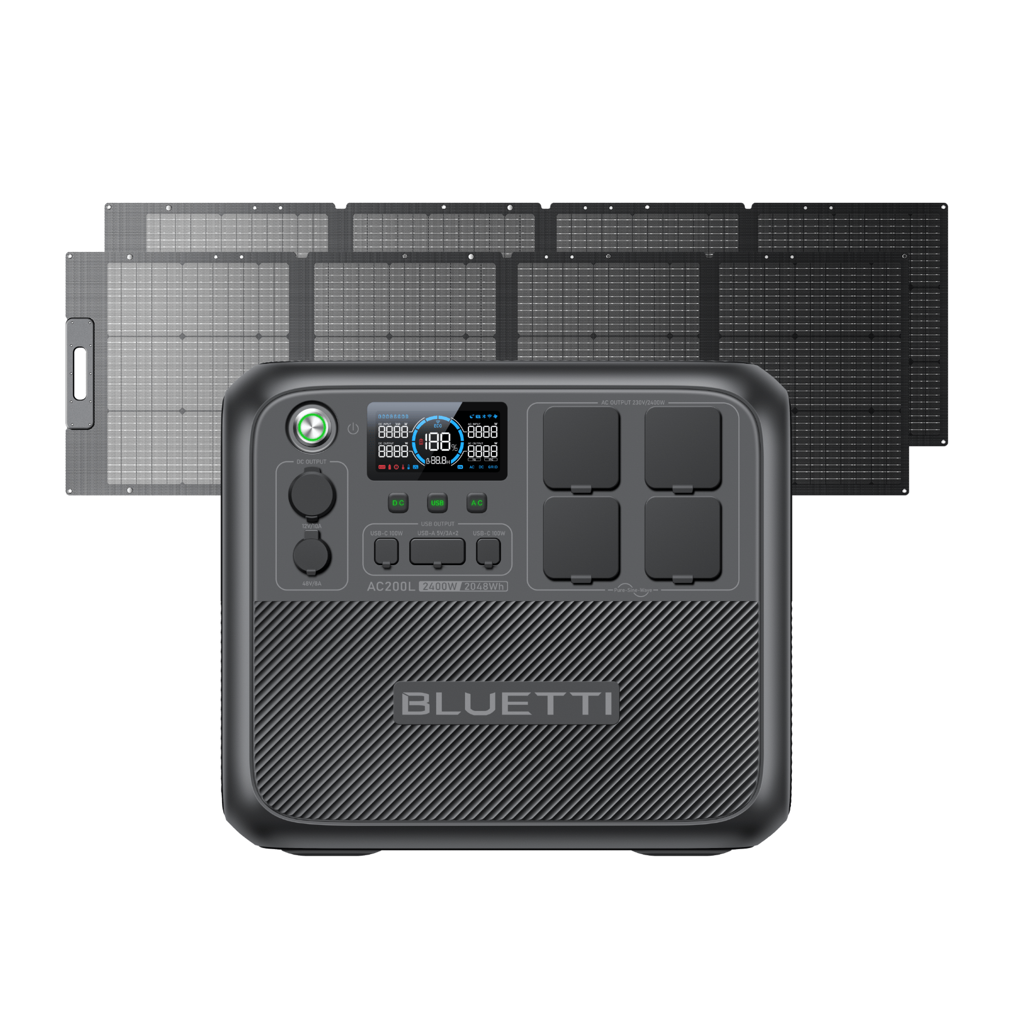 BLUETTI AC200L Station électrique portable | 2400 W / 2048 Wh - Vanlife - Store