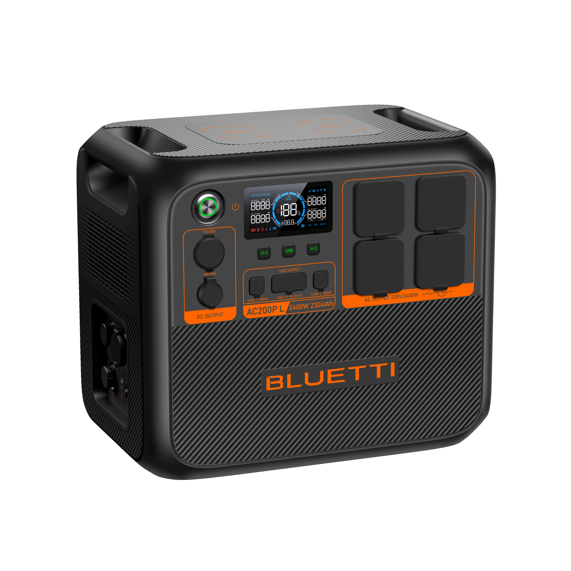 BLUETTI AC200PL Station électrique portable | 2400 W / 2304 Wh - Vanlife - Store