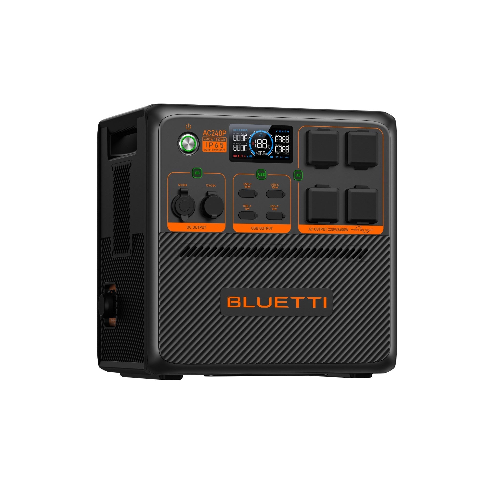 BLUETTI AC240P Station électrique portable | 2 400 W / 1 843 Wh - Vanlife - Store