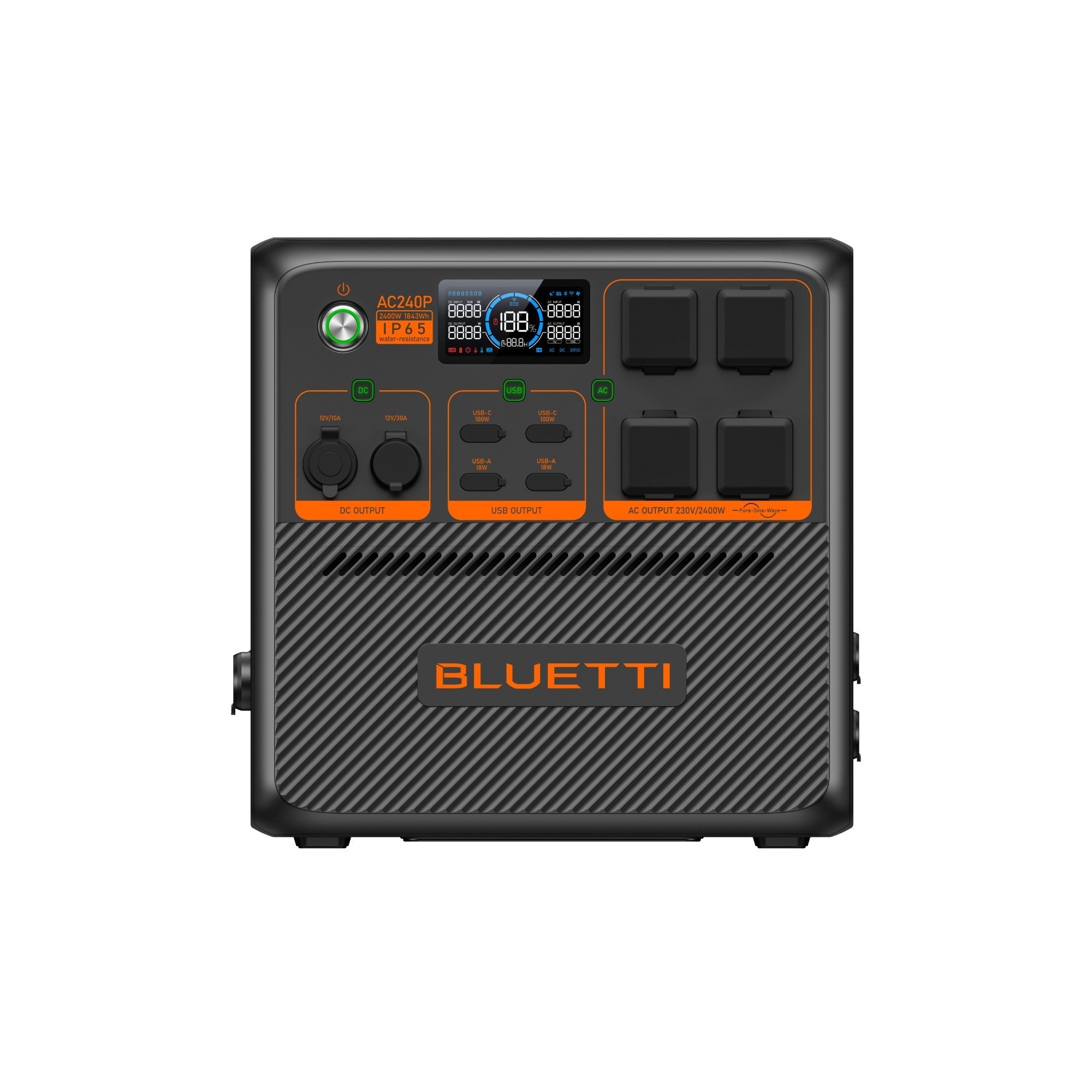 BLUETTI AC240P Station électrique portable | 2 400 W / 1 843 Wh - Vanlife - Store