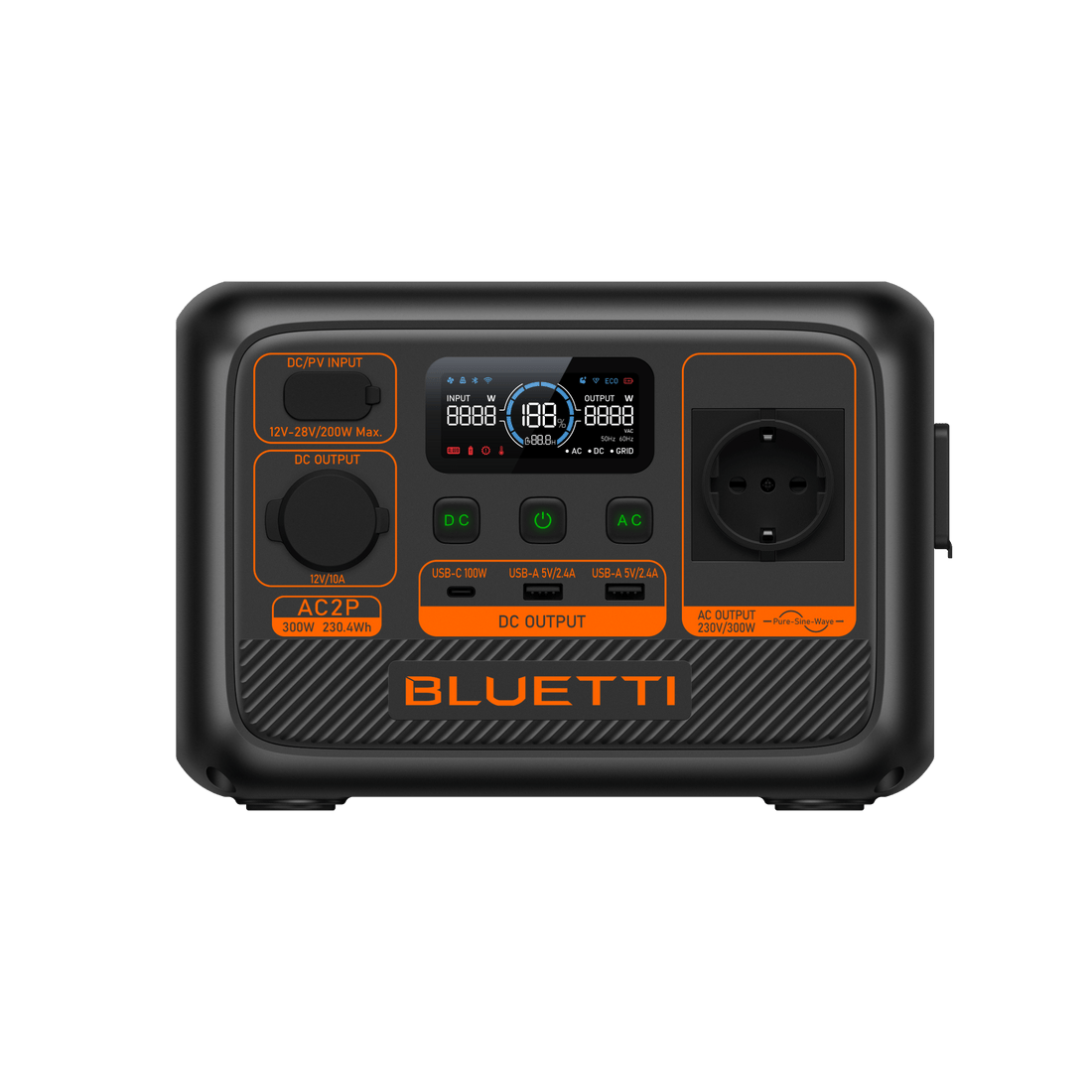 BLUETTI AC2P Station électrique portable | 300 W / 230,4 Wh - Vanlife - Store