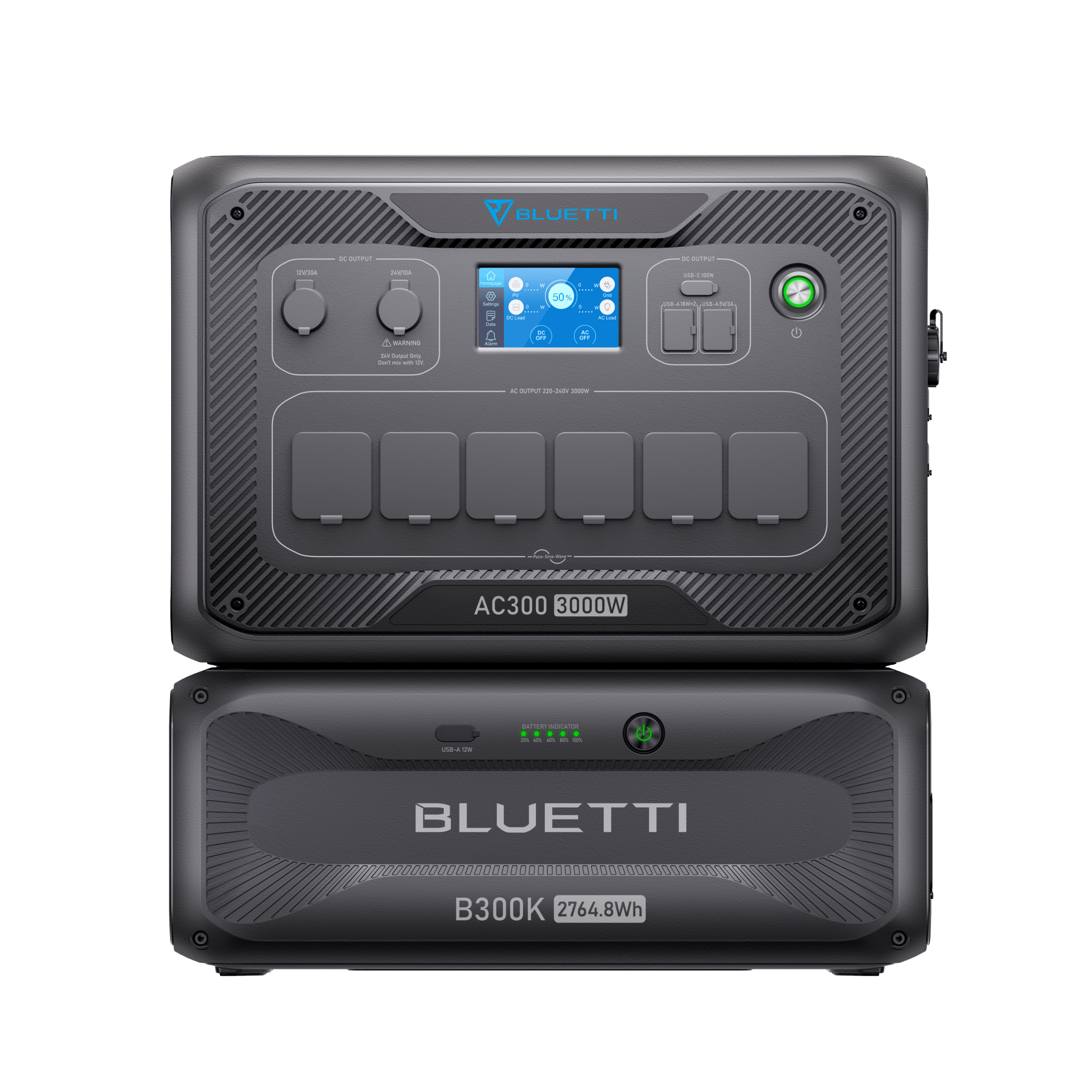 BLUETTI AC300 + B300K Batterie de secours domestique | 3 000 W / 2 764,8 Wh - Vanlife - Store