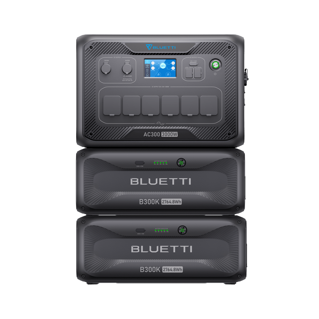 BLUETTI AC300 + B300K Batterie de secours domestique | 3 000 W / 2 764,8 Wh - Vanlife - Store