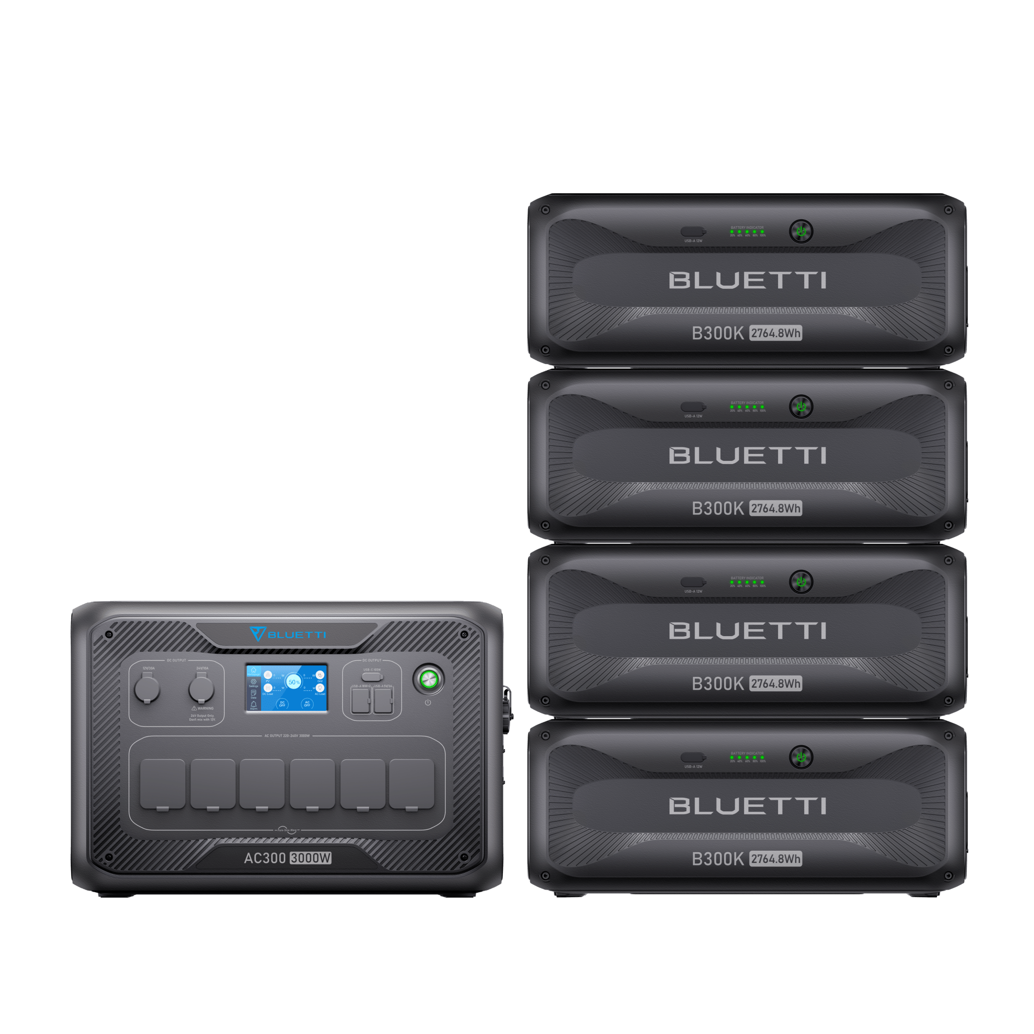 BLUETTI AC300 + B300K Batterie de secours domestique | 3 000 W / 2 764,8 Wh - Vanlife - Store