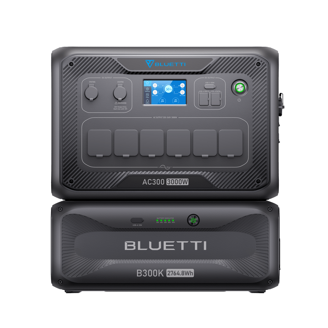 BLUETTI AC300 + B300K Batterie de secours domestique | 3 000 W / 2 764,8 Wh - Vanlife - Store