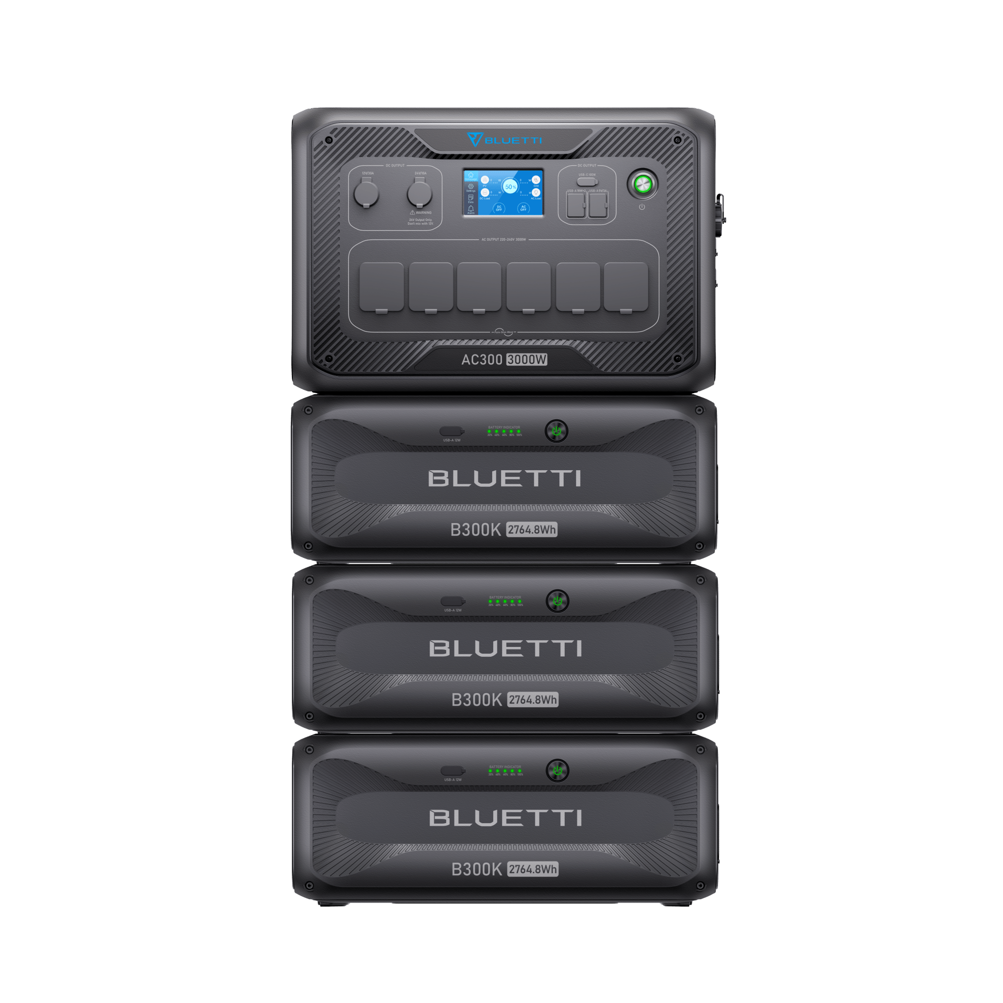 BLUETTI AC300 + B300K Batterie de secours domestique | 3 000 W / 2 764,8 Wh - Vanlife - Store