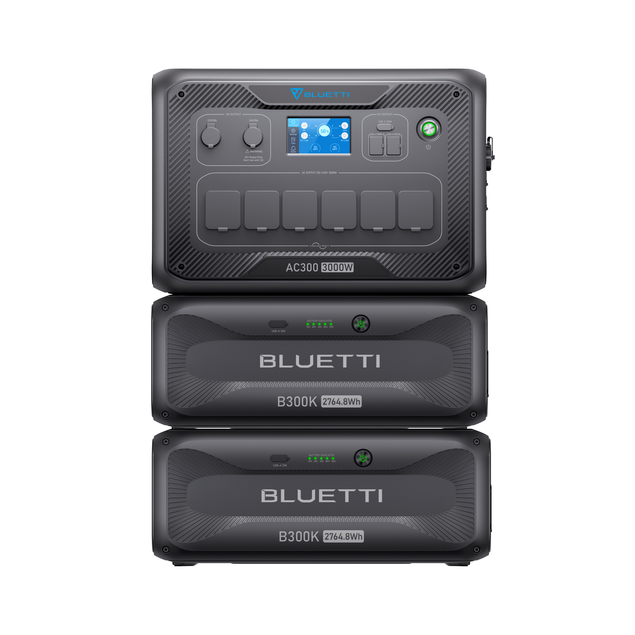BLUETTI AC300 + B300K Batterie de secours domestique | 3 000 W / 2 764,8 Wh - Vanlife - Store
