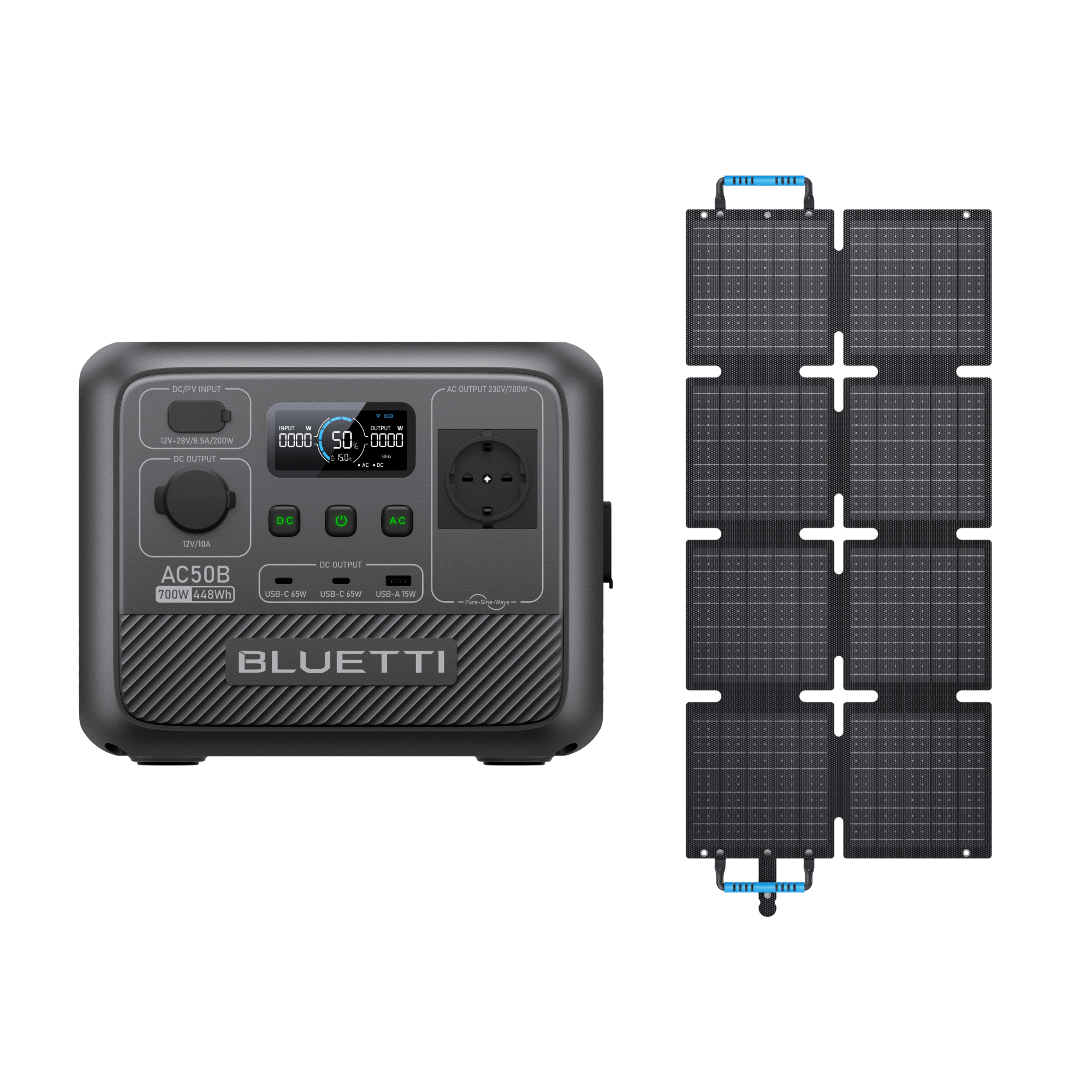 BLUETTI AC50B Station électrique portable | 700 W / 448 Wh - Vanlife - Store