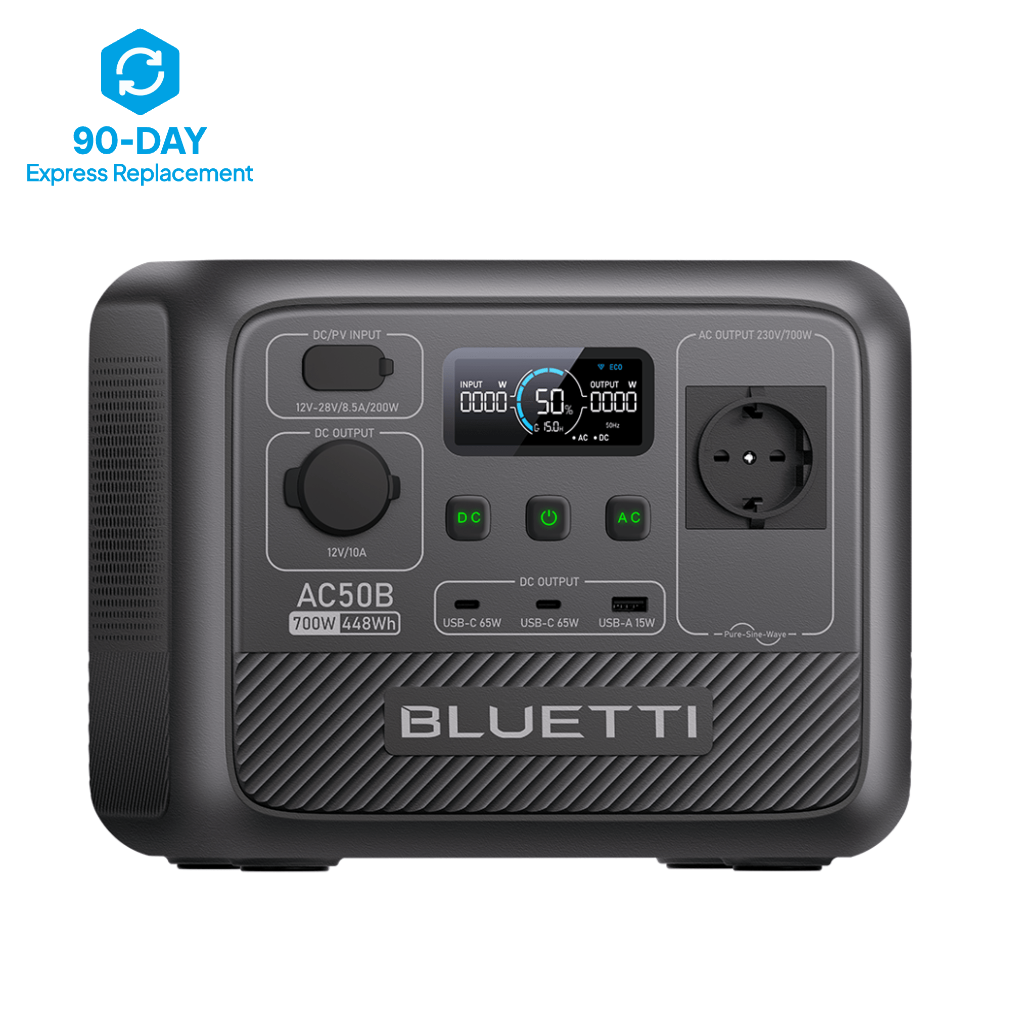 BLUETTI AC50B Station électrique portable | 700 W / 448 Wh - Vanlife - Store