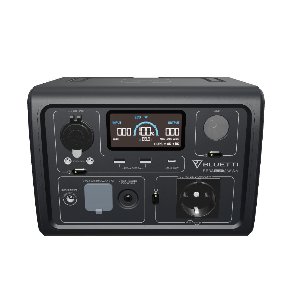 BLUETTI EB3A Station électrique portable | 600 W / 268 Wh - Vanlife - Store