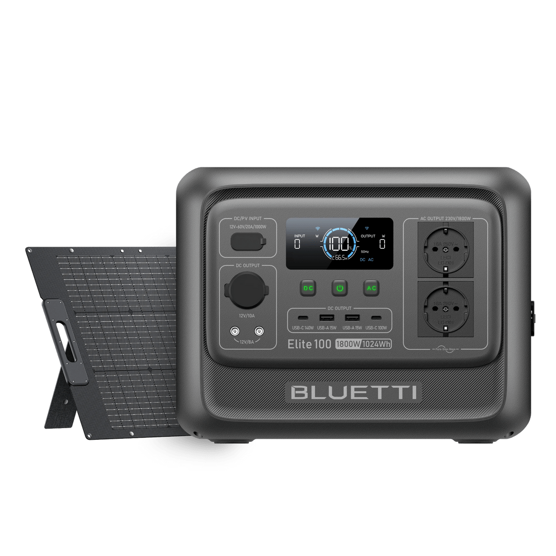 BLUETTI Elite 100 V2 Station électrique portable | 1 800 W, 1 024 Wh - Vanlife - Store