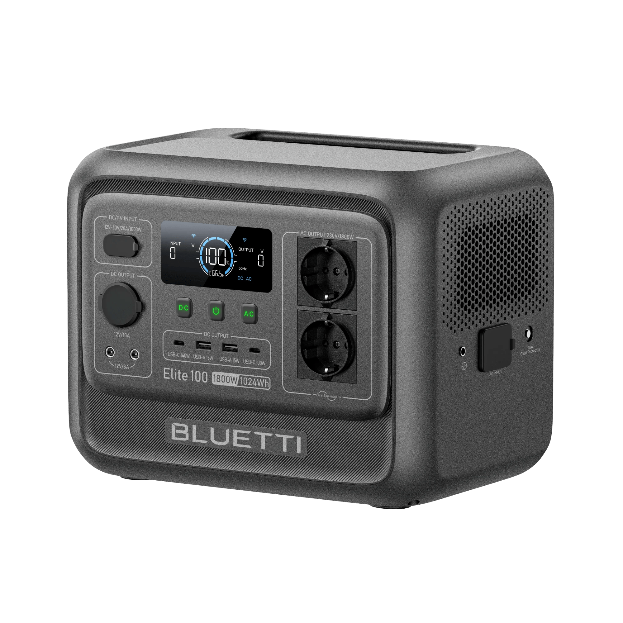 BLUETTI Elite 100 V2 Station électrique portable | 1 800 W, 1 024 Wh - Vanlife - Store