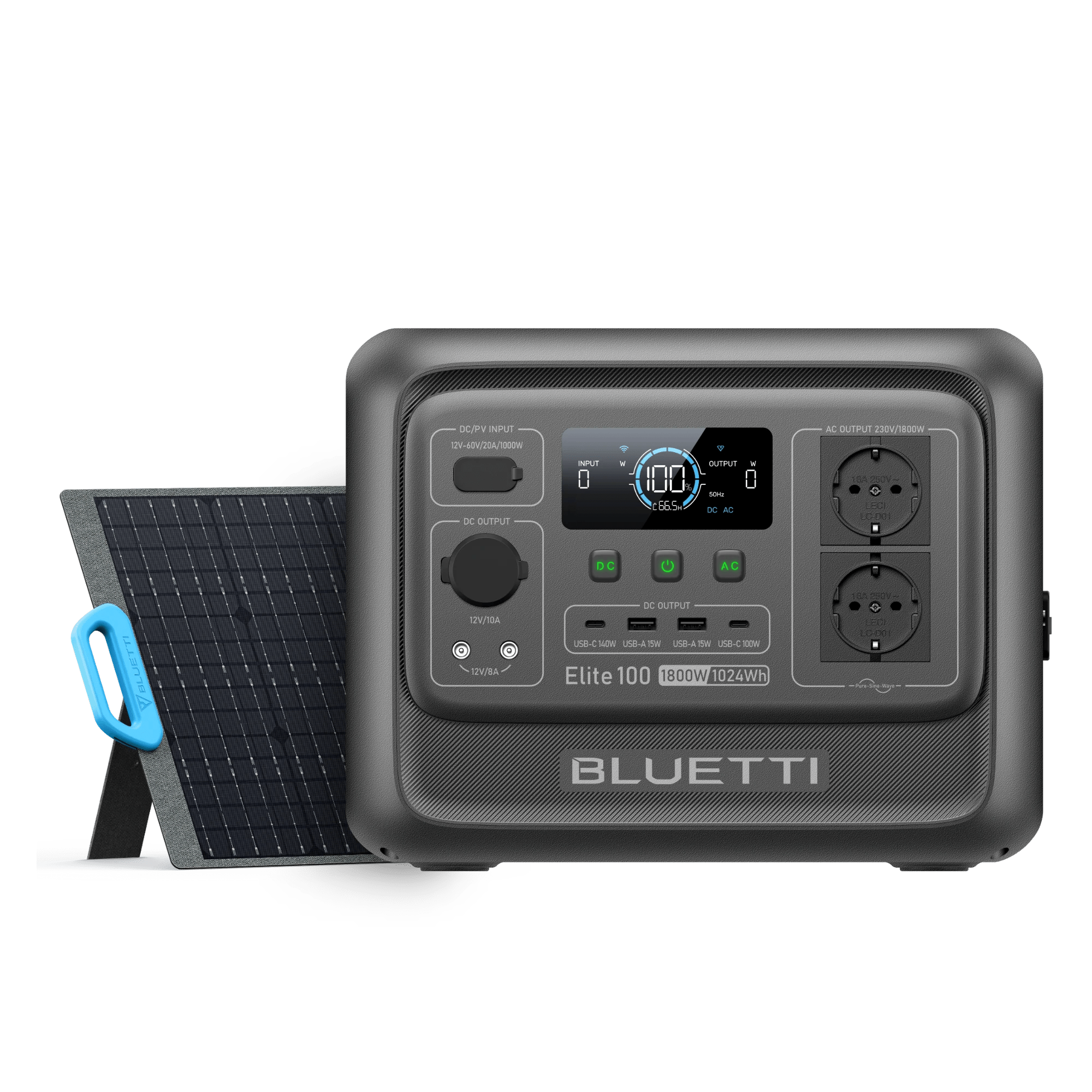 BLUETTI Elite 100 V2 Station électrique portable | 1 800 W, 1 024 Wh - Vanlife - Store