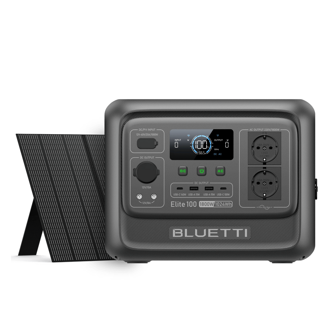 BLUETTI Elite 100 V2 Station électrique portable | 1 800 W, 1 024 Wh - Vanlife - Store
