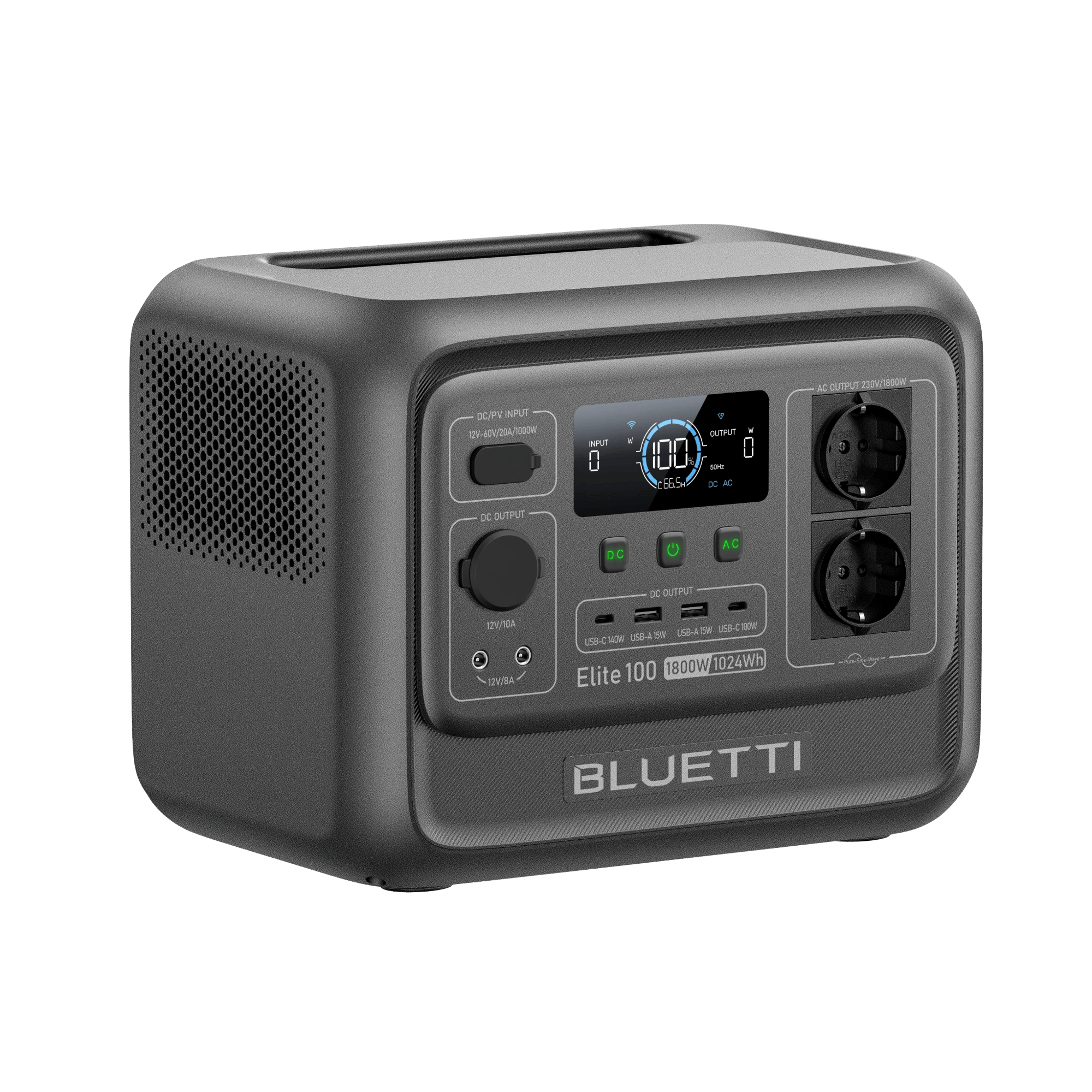 BLUETTI Elite 100 V2 Station électrique portable | 1 800 W, 1 024 Wh - Vanlife - Store