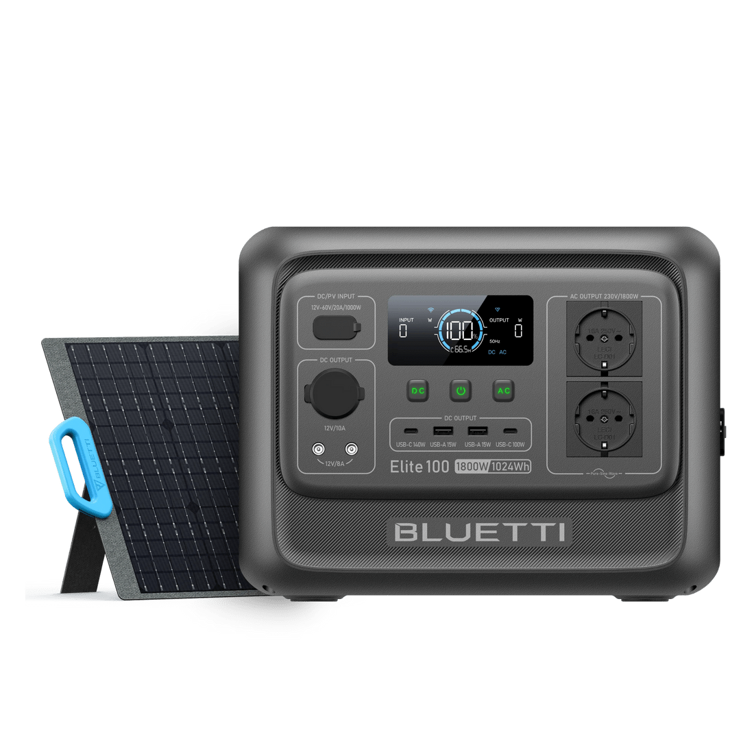 BLUETTI Elite 100 V2 Station électrique portable | 1 800 W, 1 024 Wh - Vanlife - Store