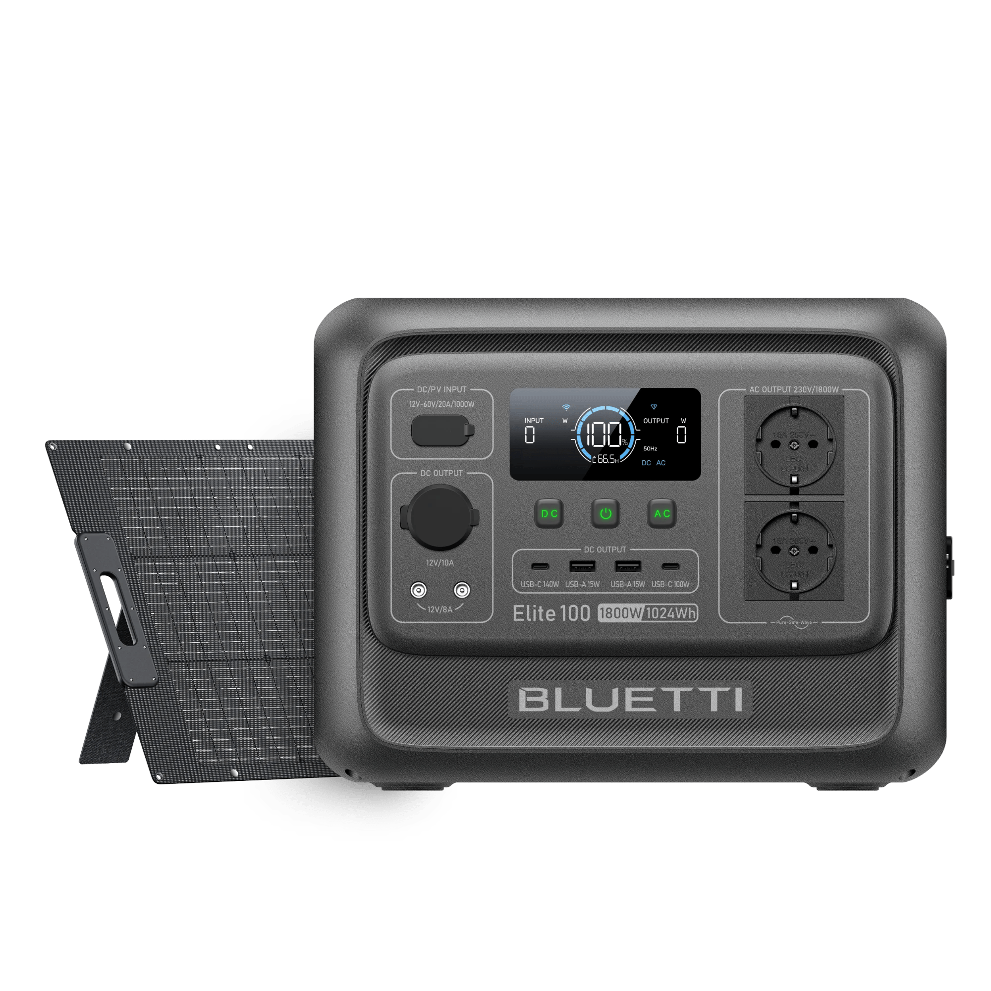 BLUETTI Elite 100 V2 Station électrique portable | 1 800 W, 1 024 Wh - Vanlife - Store