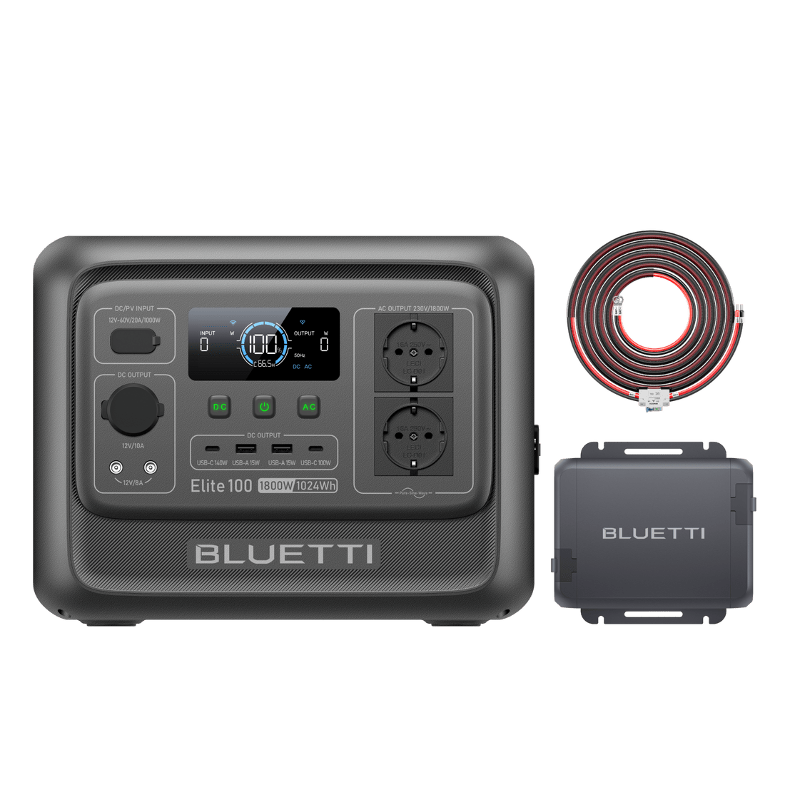 BLUETTI Elite 100 V2 Station électrique portable | 1 800 W, 1 024 Wh - Vanlife - Store