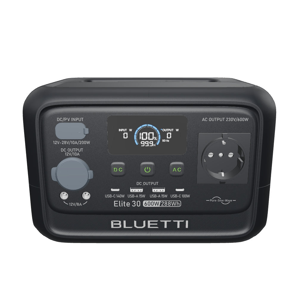 BLUETTI Elite 30 V2 Station électrique portable | 288 Wh 600 W - Vanlife - Store