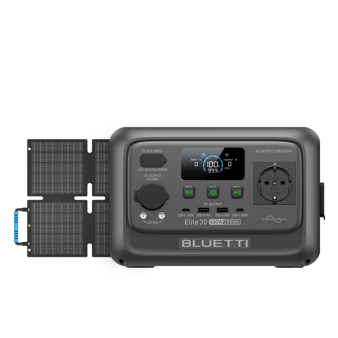 BLUETTI Elite 30 V2 Station électrique portable | 288 Wh 600 W - Vanlife - Store