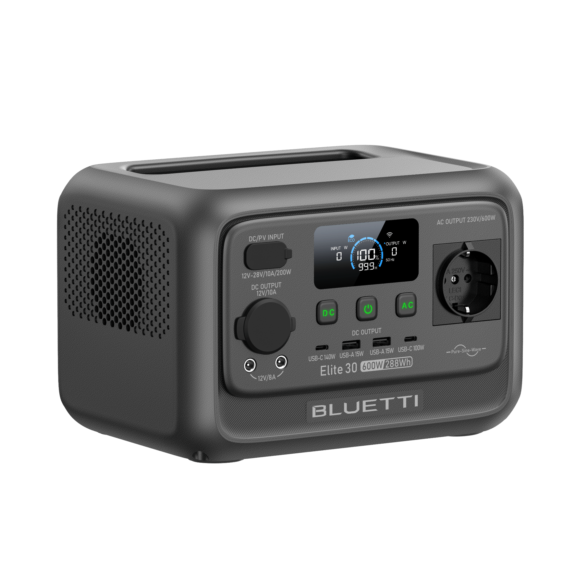 BLUETTI Elite 30 V2 Station électrique portable | 288 Wh 600 W - Vanlife - Store