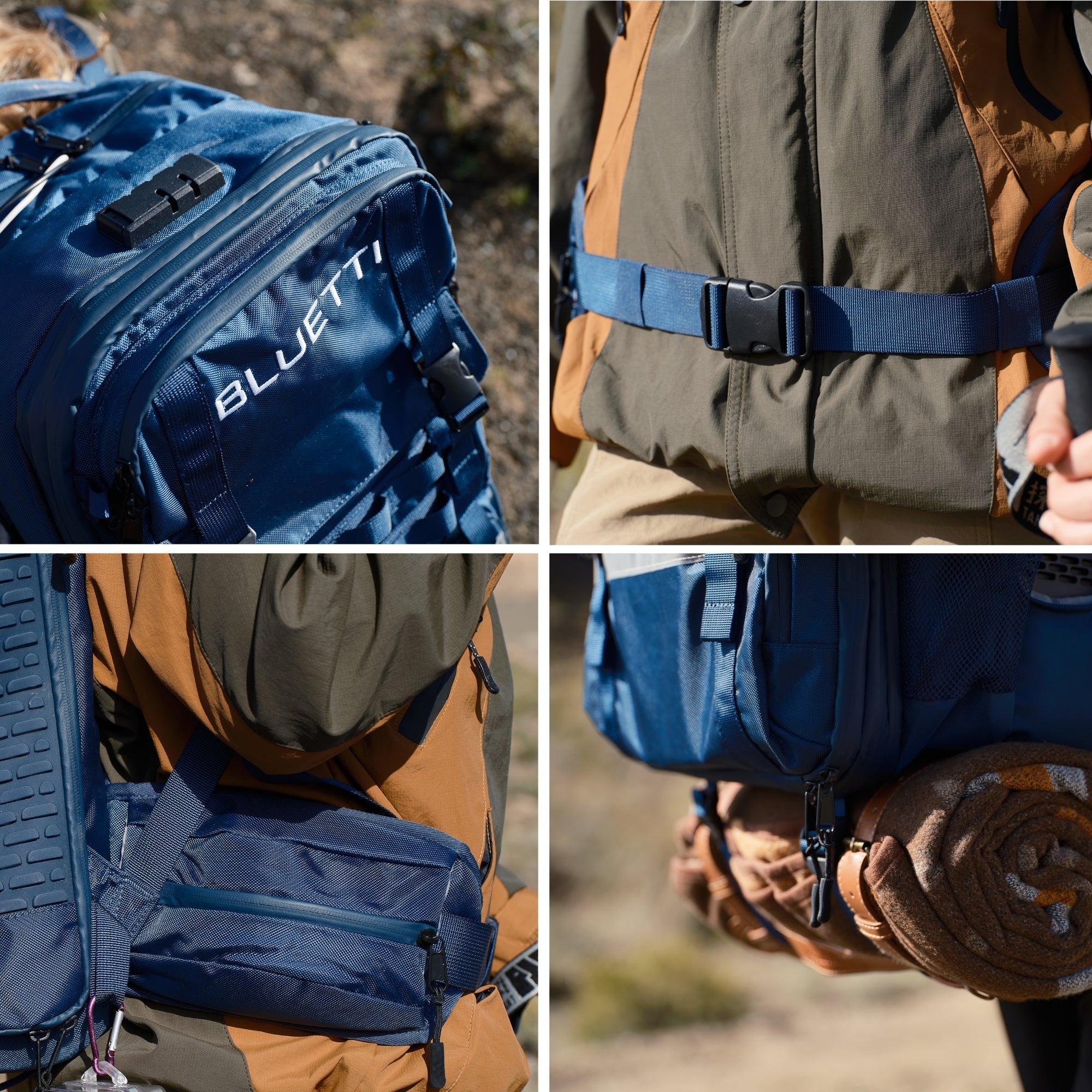 BLUETTI Handsfree 1 Sac à dos d'alimentation Portable | 268,8 Wh 300 W - Vanlife - Store